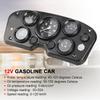 Car Oil Pressure Water Temperature Gauge Volts Fuel Level Gauge Speedometer 5 In 1 Kit Instrument Panel Complete Universal Meter