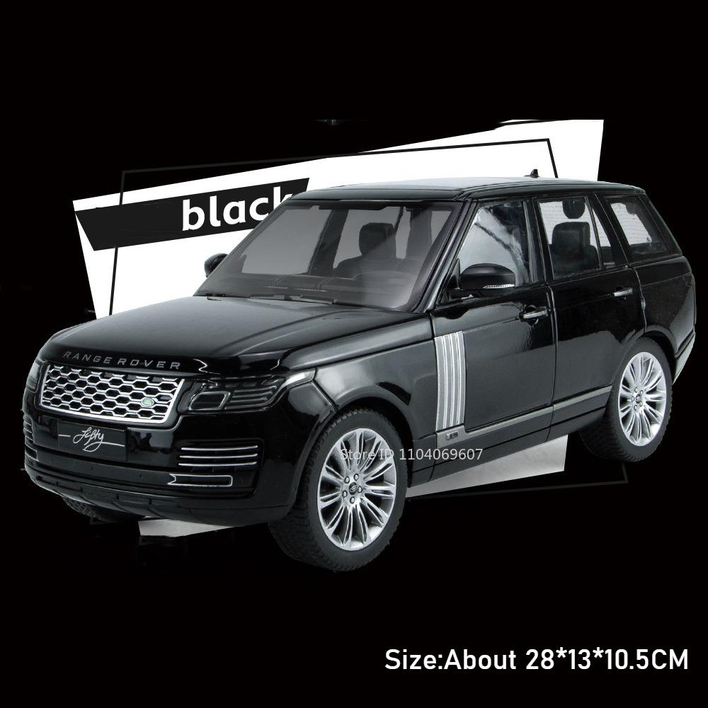 Большой 1:18 Land Rover Range Rover LC300 Модель автомобиля Игрушка Музыка Свет Амортизация Внедорожник Металлические литые модели Рождественский подарок