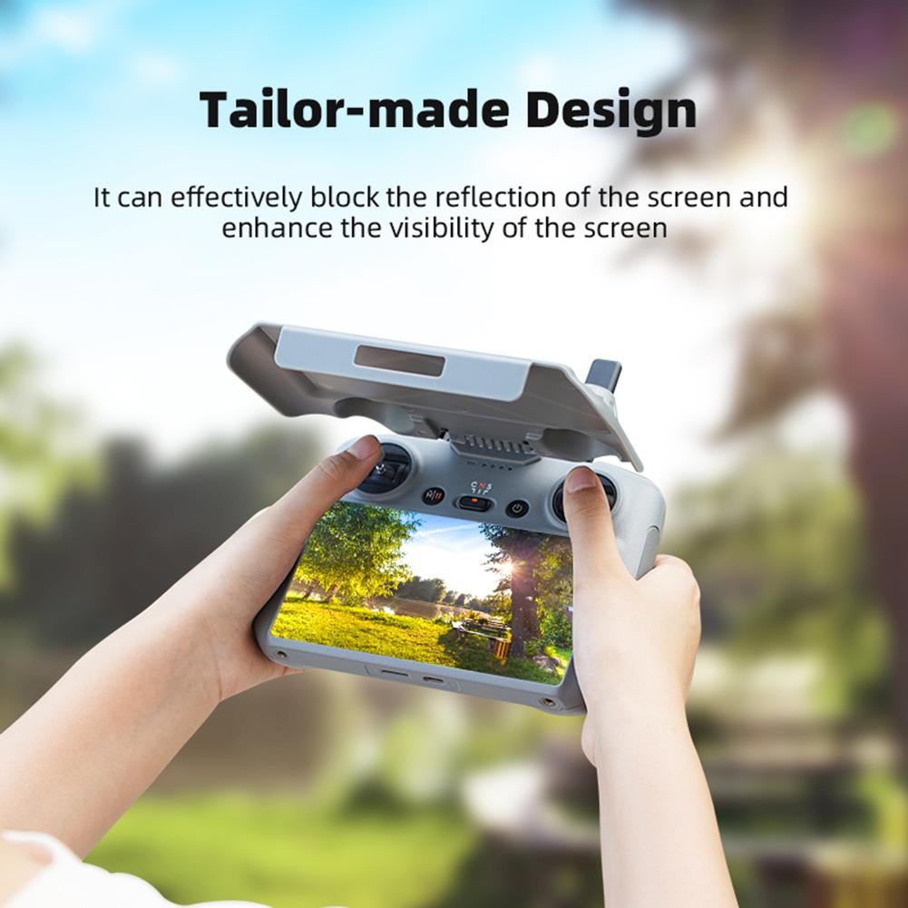 RC Sun Shield Cover Foldable Sunhood Sunshade Cover Screen Protection Lightweight for DJI RC 2 Remote Control with Screen