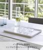 Yamazaki Tower W40 x D30 x 4294 Tray, White, Approx. H2cm, Square, Placemat, Simple,