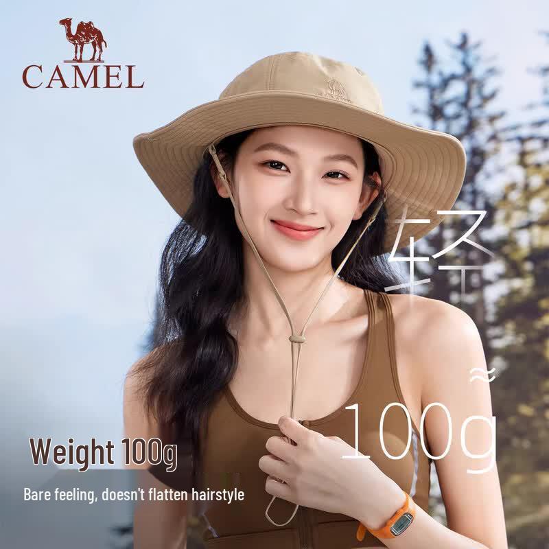 Camel Женская уличная шляпа-ведро для защиты от солнца