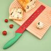 Нож для арбуза с чехлом, Зубчатый нож из нержавеющей стали для нарезки арбуза, хлеба, торта, сыра, Многофункциональный кухонный инструмент для выпечки