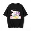 2026 Футболка HelloKitty из мягкого хлопка с коротким рукавом и круглым вырезом, милый принт, легкий летний топ для женщин, повседневная одежда