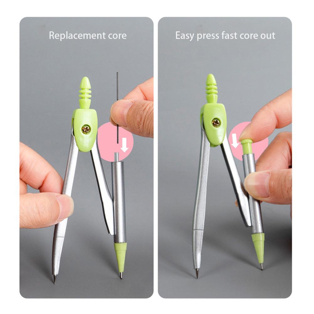 Набор из 7 геометрических математических инструментов для рисования, многофункциональный циркуль, транспортир, линейка, ластик