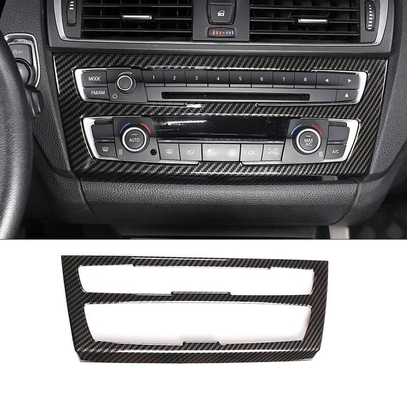 ABS углеродное волокно, автомобильный центр управления, украшение интерьера, наклейка для BMW 1 2 серии F20 F21 F22 F23 2012-2018, автомобильные аксессуары