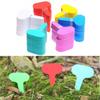 100PCS Plant Tags T-Shaped Plastic Garden Plant Tags Waterproof Plug-In