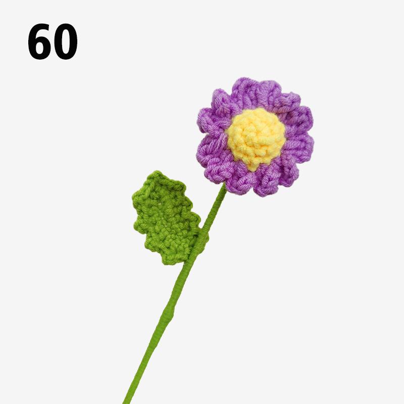 Подарок на День Учителя Подсолнух Вязаный Цветок Вязаный Цветок Ручной Работы Букет Домашний