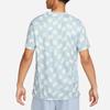 Nike Пуловер с круглым вырезом и принтом Dri-FIT, футболка с короткими рукавами, мужские топы, голубой DX0871-479