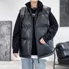Мужской жилет осенне-зимнее кожаное хлопковое пальто в корейском стиле модный жилет мужской свободный зимний красивый утолщенный внешний жилет куртка
