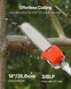 VEVOR Gas Pole Saw, 52CC 2 Stroke Gas Powered Pole Saws with 35.6 cm Cutting Bar, Cordless Tree Trimmer with 850ml Fuel Tank
