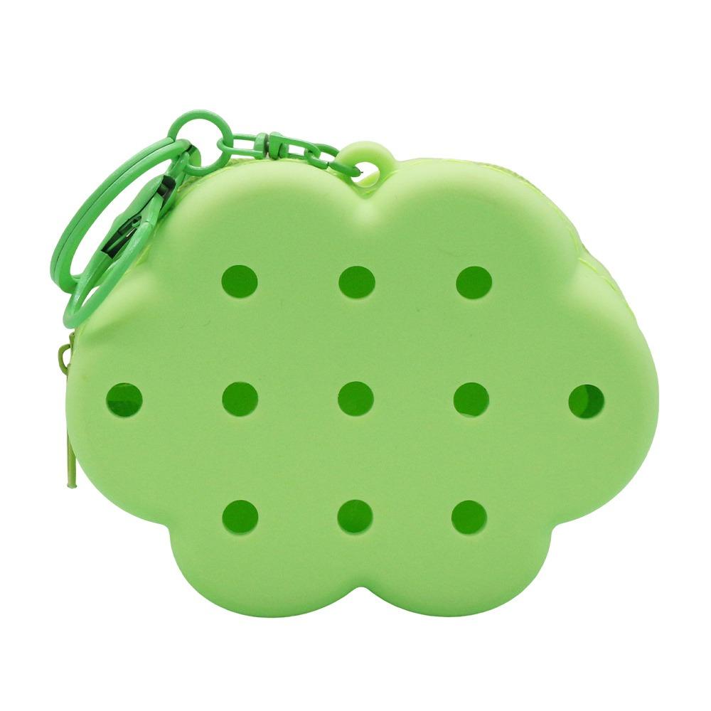 Gift Idea Cloud Flower Silicone Wallet Zipper Closure Soft Silicone Coin Purse Travel Organizer Mini Size Card Holder Women Use