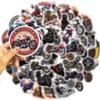 50 Cartoon Motorcycle Doodle Stickers Personalized Decorative Guitar Notebook Suitcase DIY Waterproof