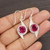 Pink Tourmaline Handmade Gemstone Earrings, 925 Solid Sterling Silver Earrings Antique Jewelry, Earrings For Engagement Gift