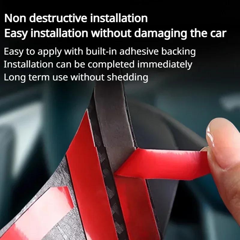 For Tesla Model Y Launch 2025 Real Carbon Fiber Steering Wheel Patch Decorative Sticker New Model3 Highland Modified Accessories