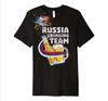 Funny Russian Flag Beer Russia Drinking Team TShirt 100 Cotton ONeck Summer Short Sleeve Casual Mens Tshirt Size S3XL