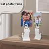 Table Number Holder Cat Shaped Picture Display Stand Desktop Photo Holder Name Card Stand for Home Hotels Dining Room