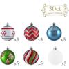 30pcs Plastic Christmas Ball Set Creative Hanging Ornament DIY Supplies Christmas Tree Pendant  Home
