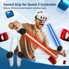 VR Sports Game Accessories Set, Golf Club, Table Tennis Paddle, Sword Grip Compatible with Meta Quest 3 Controller Accessories for Beat Saber/Golf