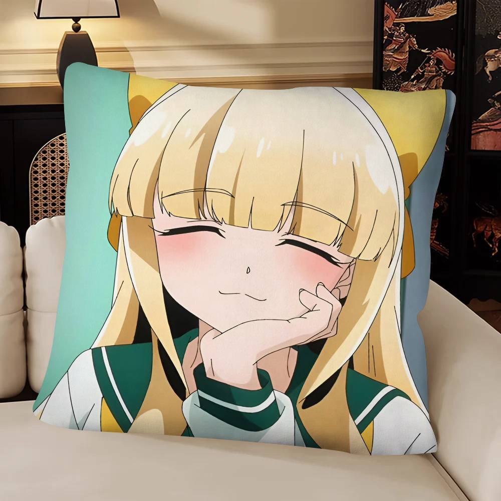 Anime Mahou Shoujo Ni Akogarete Tenkawa Kaoruko Pillow Case Fashion Square Pillowcase Bedroom Sofa Room Ins Decoration Leisure