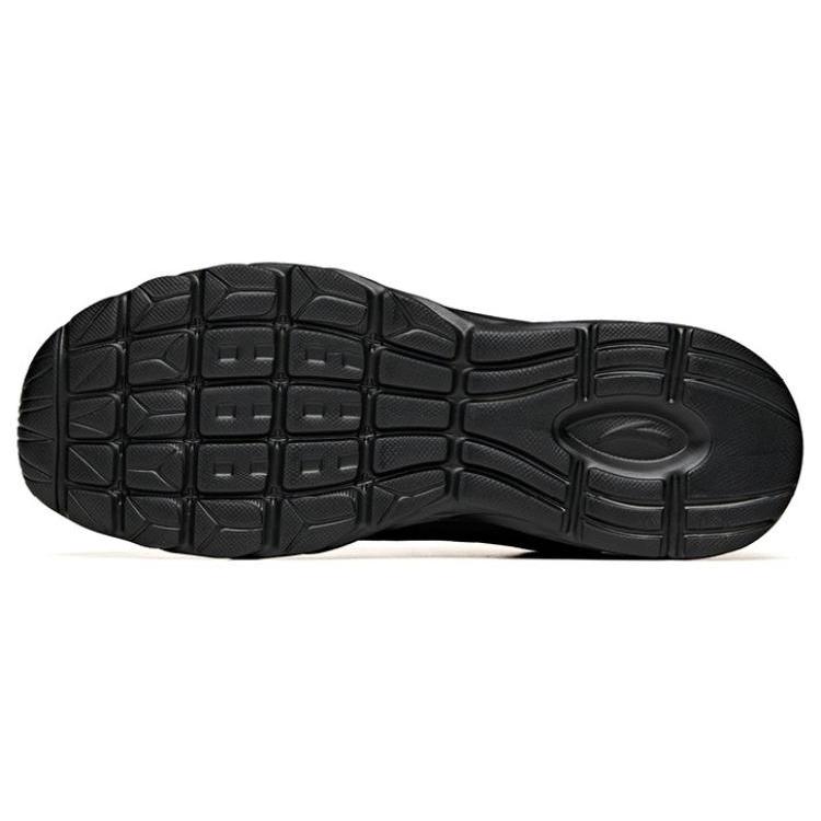 Anta Sky Fabric Slip Resistant, Breathable, And Lightweight Low top Running Shoes Men's Black Gold 912525502F-4