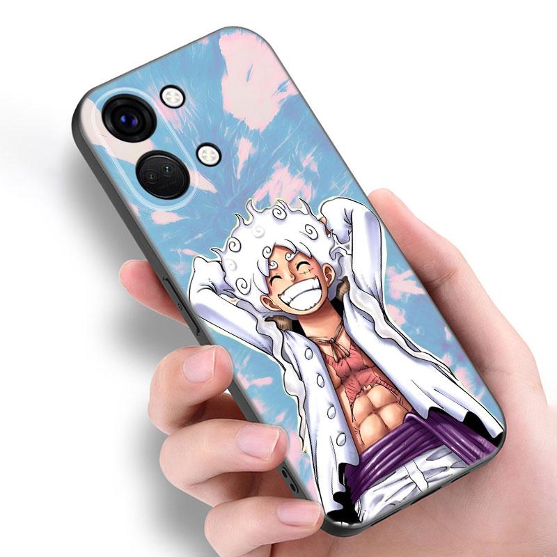 Luffy's Gear 5 Anime Black Silicone Phone Case For OnePlus 9 10 11 12 ACE 2V Pro 9RT 10T 10R Nord CE 2 3 Lite N10 N20 N30 5G