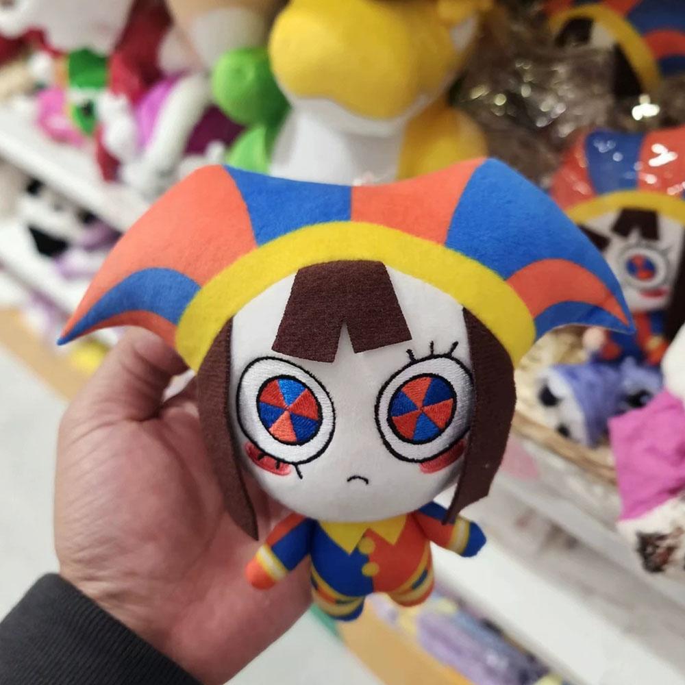 10cm Jax Pomni Pendant Stuffed Toy Backpack Plusie TV Amazing Digital Circus Clown Plush Doll Kids Fans Gift Ornament Collect