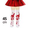 Bloody Splatter Children over Knee Socks Halloween Zombie Cosplay Blood Print Knee High Stockings Kids Girl Party Costume Socks
