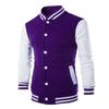 Jacket European Men's Casual Men's Stand Collar Baseball Jacket