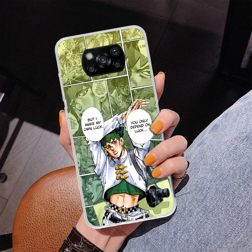 Чехол для телефона с аниме JoJo's Bizarre Adventure для Xiaomi Poco X7 X6 X5 Pro F7 Ultra Redmi 15C 15 13C 13 12C 12 10 10A 10C 9 9A 9C 9T