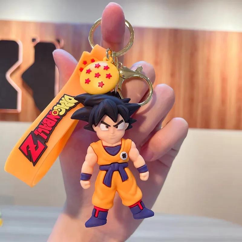 Брелок для ключей Аниме Dragon Ball 3D Фигурка Сон Гоку Мастера Роши Подвеска Dragon Ball Брелок для Рюкзака Сумки Украшение Для Фанатов Аниме