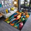 Abstract Woman and Horse Design Suitable As a Non-slip Mat for the Living Room or Bedroom Sofa