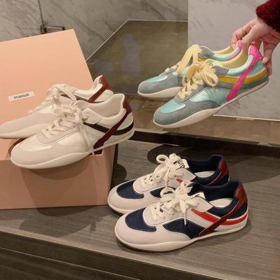 Виноградная мать та же кожа повседневная обувь 2025 новая спортивная обувь Форреста Гампа ретро шнуровка на плоской подошве обувь Dexun женская обувь