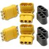 MR60 Connector Set 5 Pairs Male-Female for RC LiPo Batteries | Protective Shell Included | High Quality for Drone, ESC, Motor