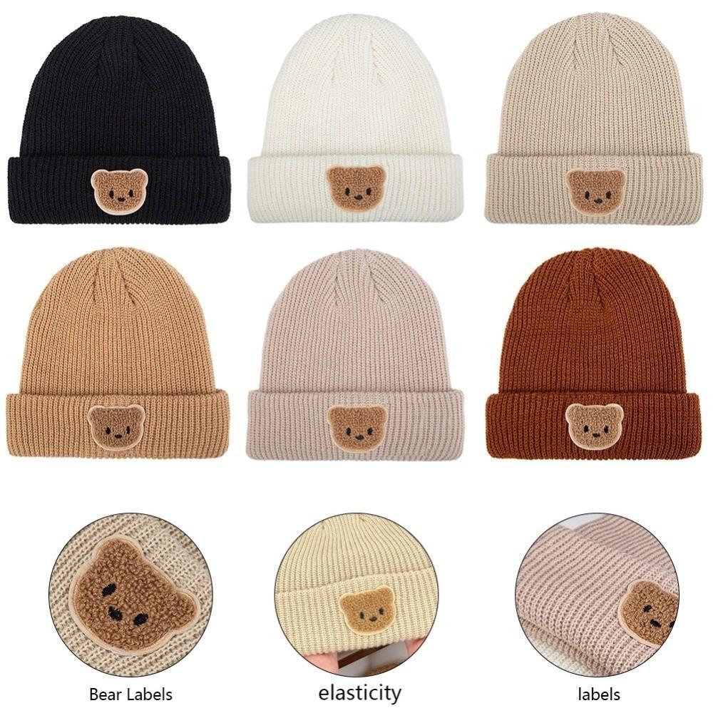 Warm Knitted Hat Windproof Pullover Cap Fashion Beanie Cap Baby