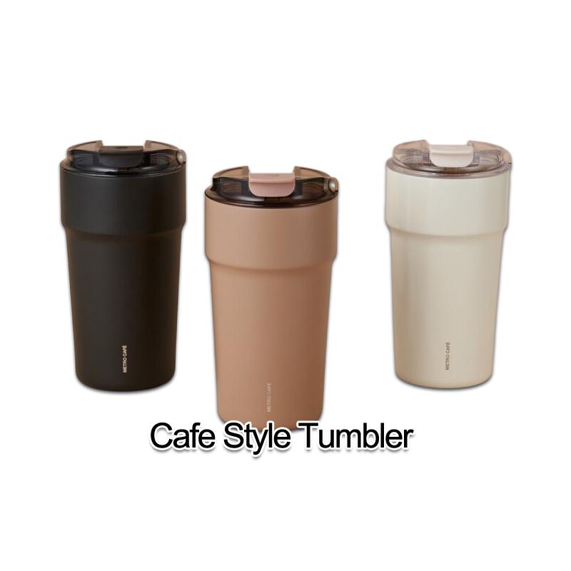 LocknLock Metro Cafe Ceramic Stainless Steel Vacuum Tumbler Coffee Mug 500ml Premium Insulated Bottle