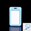 1 шт. Simplicity Worker ID Card Holder Fashion Solid Color Employee ID Card Cover Case Transparent Kpop Photocard Protector