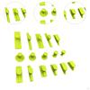 16x Paintless Dents Repair Tool Knock Pulling Tabs Portable Professional Dent for