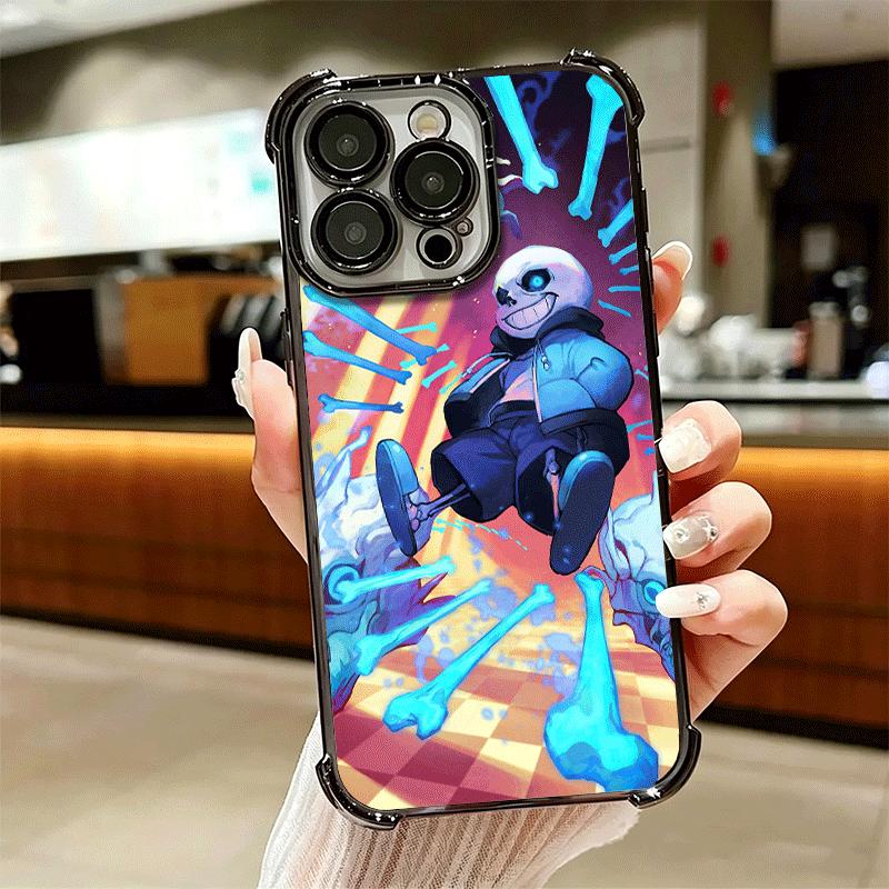 U-Undertale S-Sans Покрытие Чехол для Телефона Для Iphone 16 17 Pro Max Air 16E 14 15 Plus 12 13 Mini Противоударный Подушка Безопасности Чехол