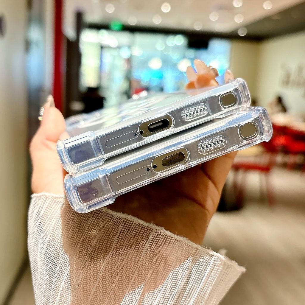 Прозрачный противоударный силиконовый чехол MagSafe для Samsung Galaxy S25 S24 S23 Plus Ultra FE Магнитная защита камеры Мягкая накладка