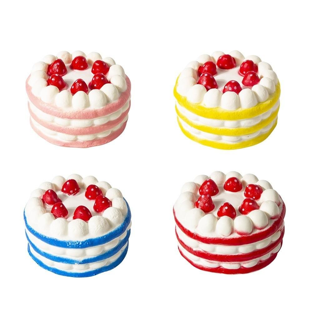 Strawberry Cake Design Simulation Food Toy Color Random Slow Rising Toy For Adults
