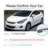 Для Hyundai Elantra MD UD 2011 ~ 2015, набор щеток передних и задних дворников, щетки для очистки лобового стекла UJ Hook