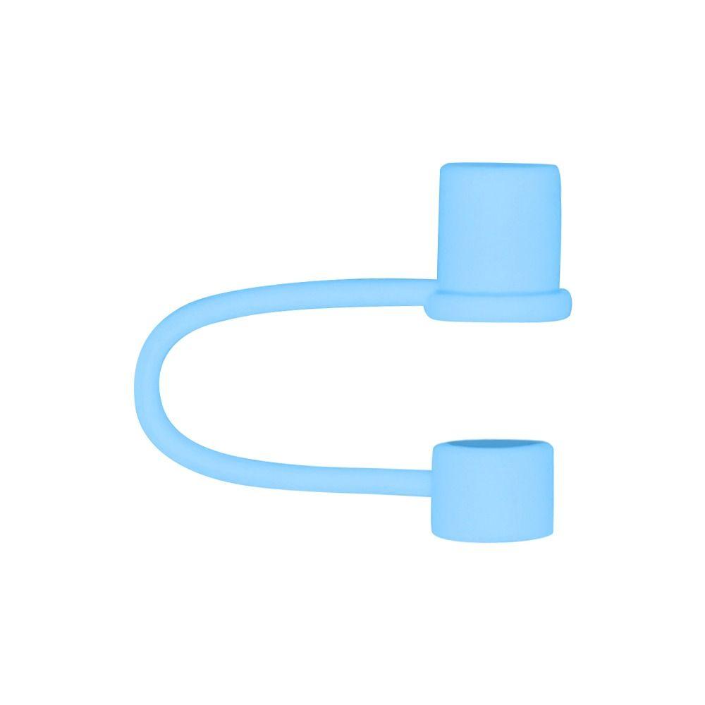 10pcs 10mm Dustproof Plug Silicone Straw Sleeve Simple Straw Cover  Drinking Straws