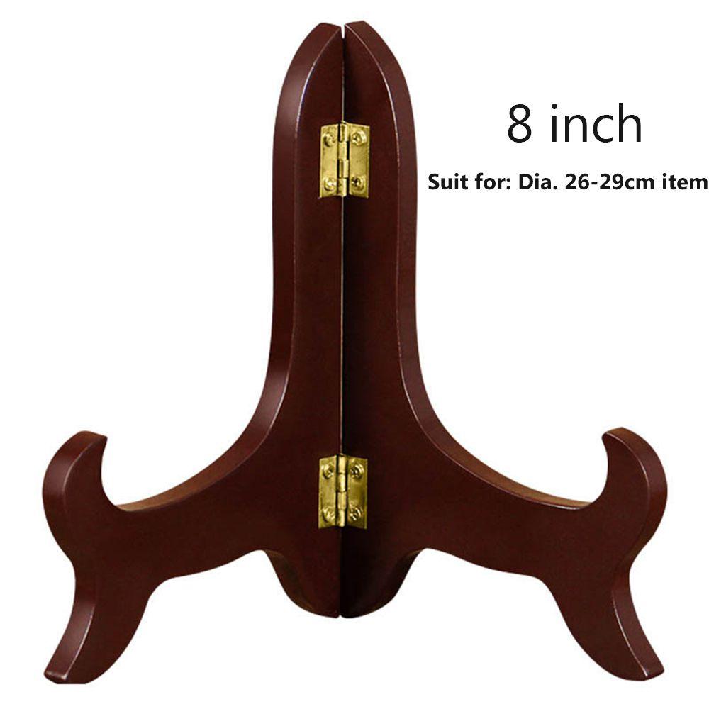 High End Book Home Decor Photo Wooden Bracket Plate Holder Picture Frame Holder Display Stand