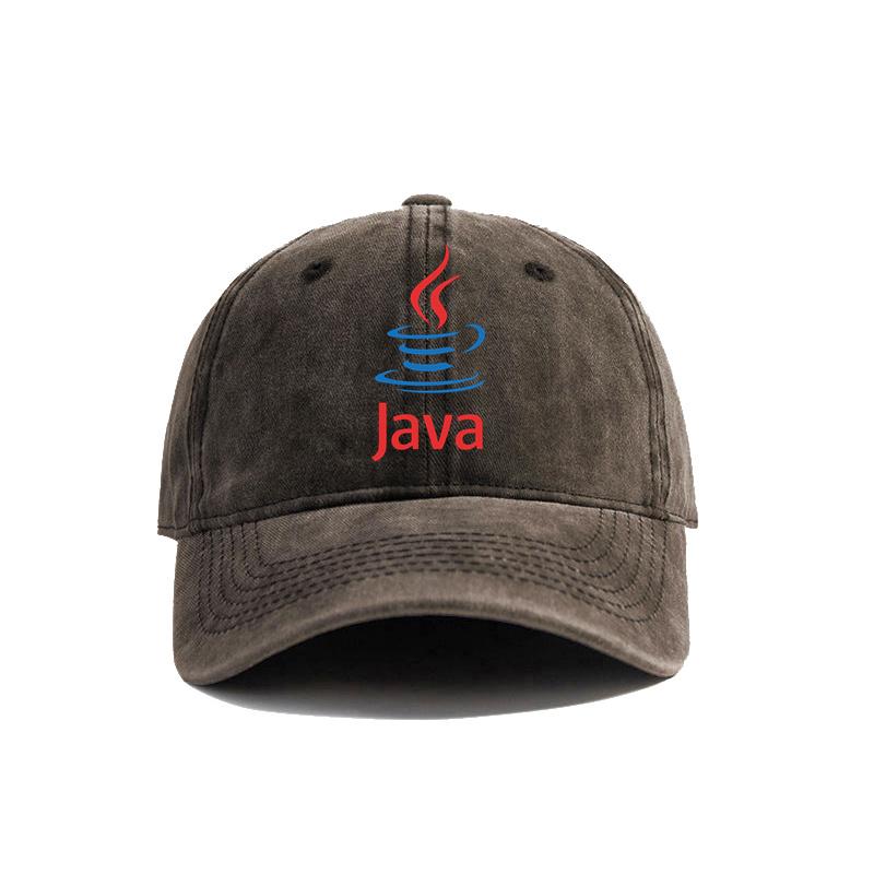 Кепка для бейсбола Java Потертые кепки Кепка Унисекс Ретро Для улицы Летняя Регулируемая кепка