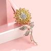 Tide Sun Flower Brooch High-End Sunflower Brooch Versatile Suit Sweater Pin Plant Flower Accessories
