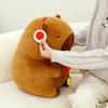 Packet Capybara Red The God Of Wealth Plush Toy Cartoon Stuffed Doll Kids Gift