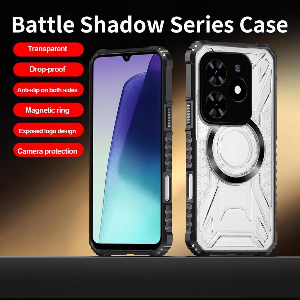 Чехол для телефона серии Battle Shadow для TECNO SPARK GO 2024,20,20C,10 Pro 4G, противоударный, защищающий от падений
