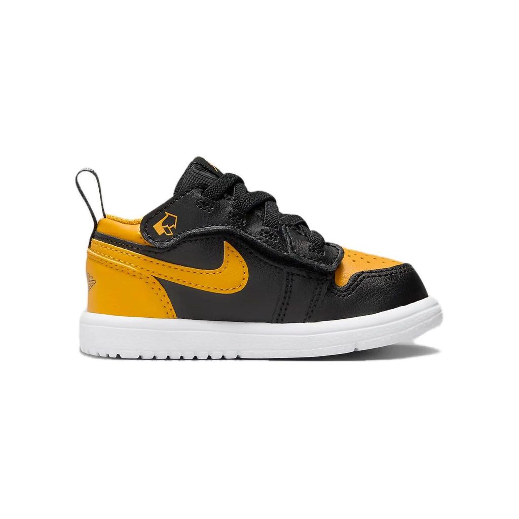Детские кроссовки Air Jordan 1 Low ALT TD Black Yellow Ochre White DR9747-072