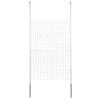 Tension Partition Width 90 X Depth 5 X Height Cm Hooks Wall Hanging Storage Wall Storage Ceiling Partition Assembly White [Yamazen] (Wire Type)