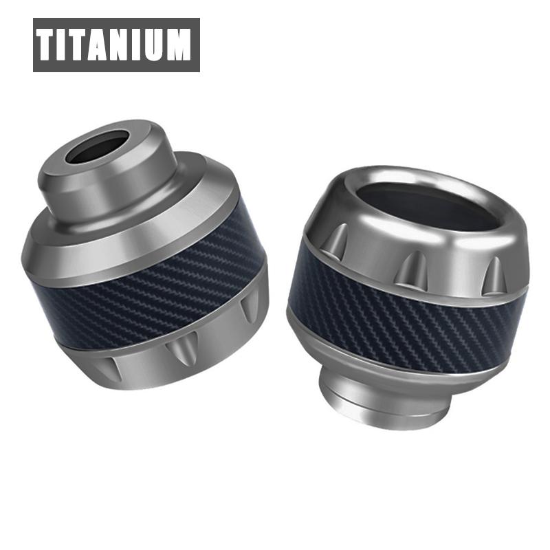 2 ШТ Универсальный Слайдер Рамы Для Мотоцикла Передние Чашки Мотоциклы Защита от Падения Взрывозащищенный Карбоновый Мотоцикл Скутер